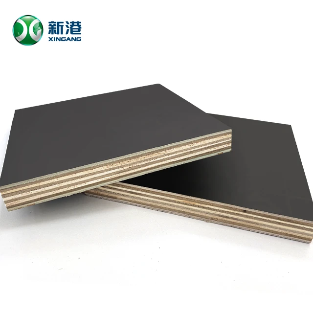 Black Concrete Formwork Film Faced Plywood Brown Color 4x8ft Shuttering Board WBP Glue
