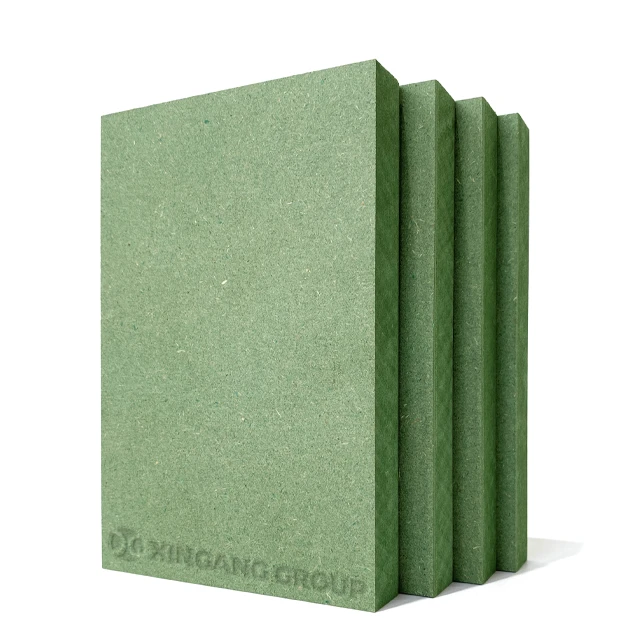 Xingang 18mm Moisture Resistant Green MDF Factory Directly Produce For Furniture